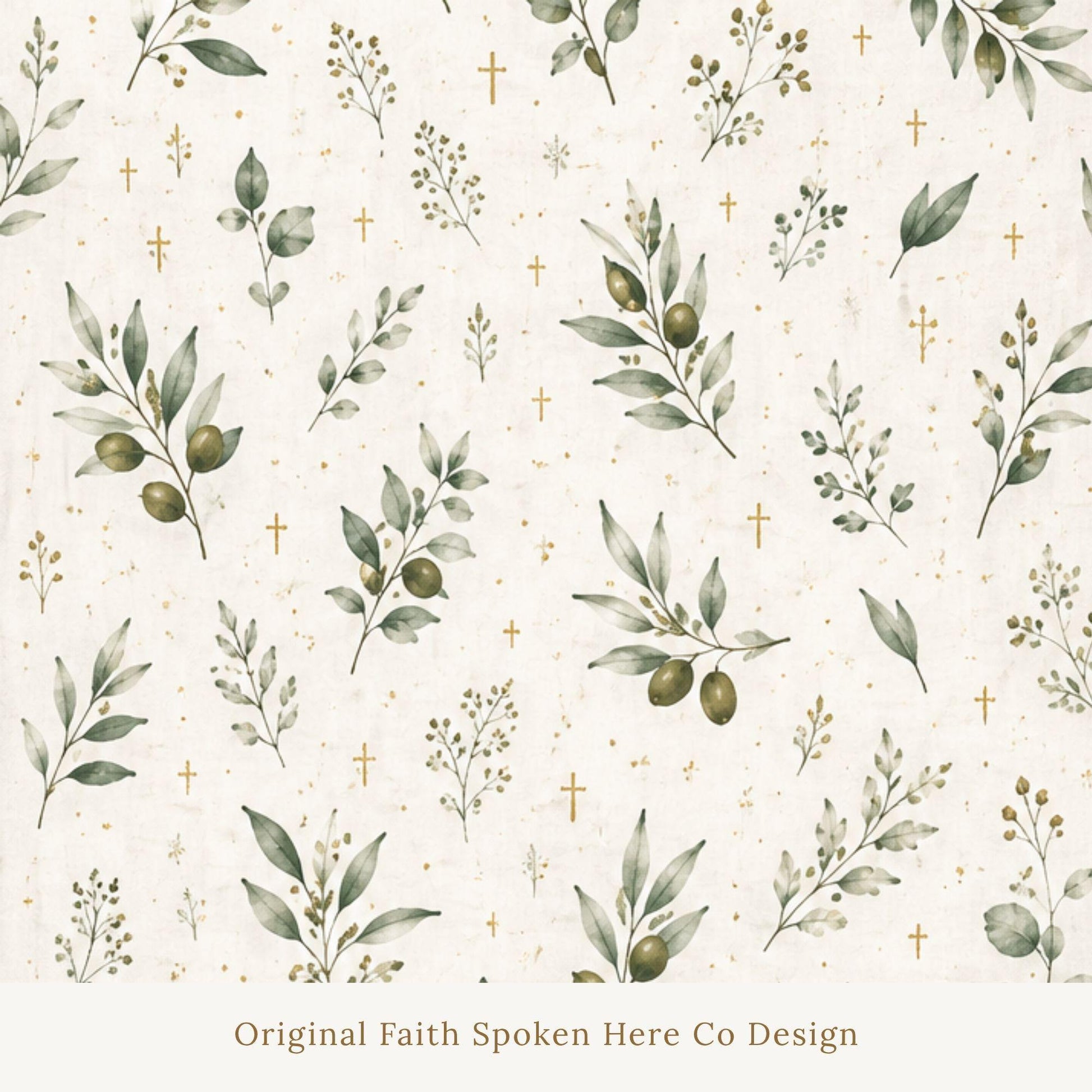 Olive Branch Botanical Throw Pillow Sage Green Watercolor Design Christian Faith Inspired Home Decor Farmhouse Cottage Style Living Room Cushion Cover Neutral Cream Background Eucalyptus Leaves Pattern Sofa Bedroom Accent Pillow Scripture