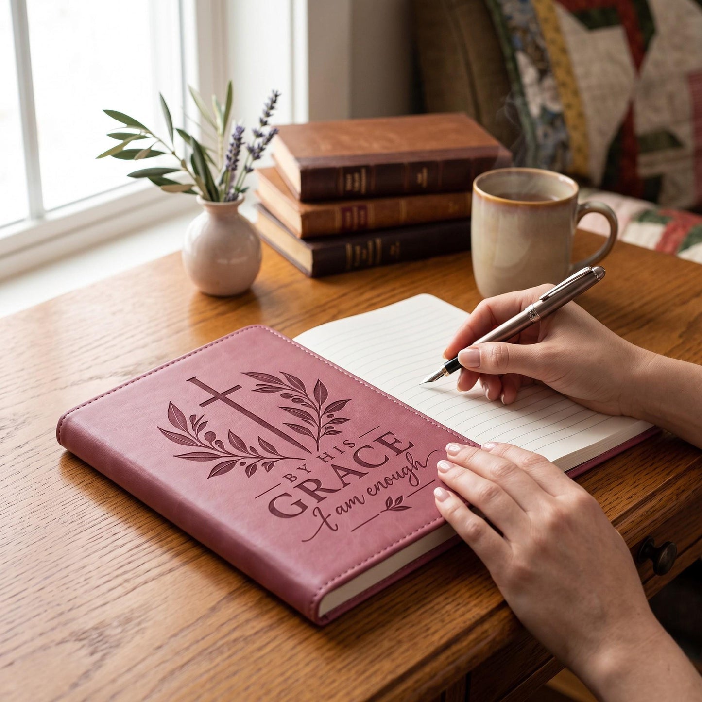 Christian Travel Gift Set – Engraved Journal, Passport Holder & Luggage Tag - Heavenly Treasures