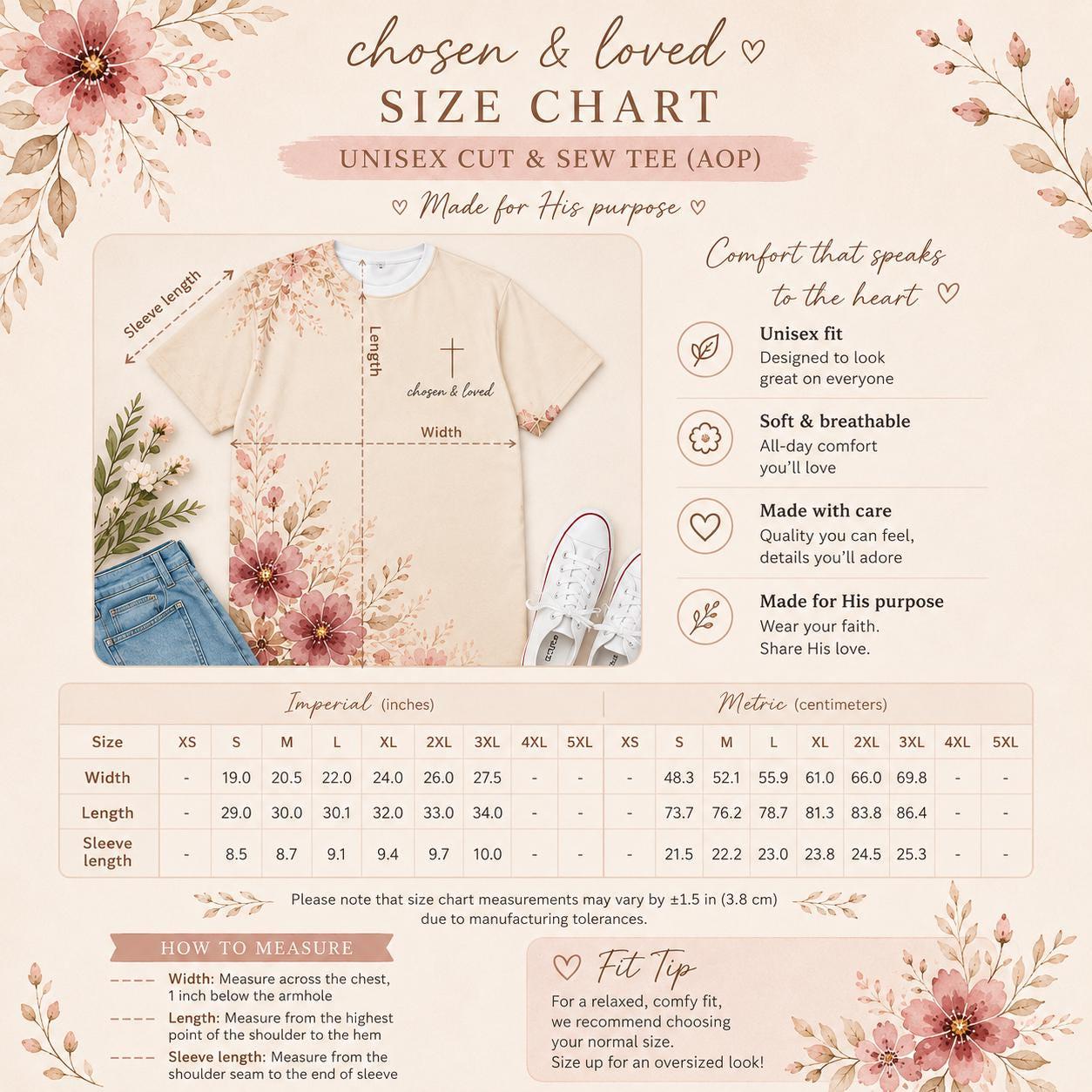 Chosen and Loved Watercolor Tee - Heavenly Treasures