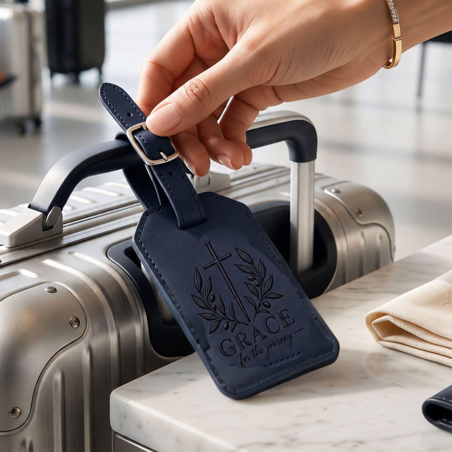 Christian Travel Gift Set – Engraved Journal, Passport Holder & Luggage Tag - Heavenly Treasures