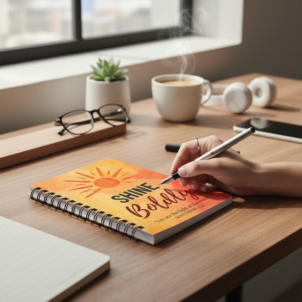 Christian Spiral Journal – Faith-based Notebook for Prayer & Study