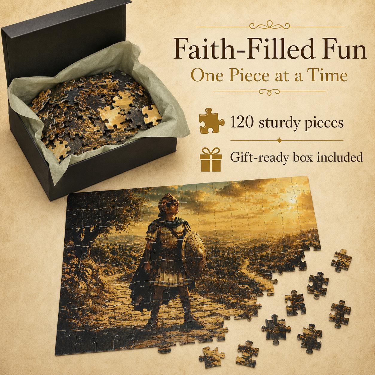 Bible Story Puzzle – 120-piece Christian Activity for Kids Ages 6-10