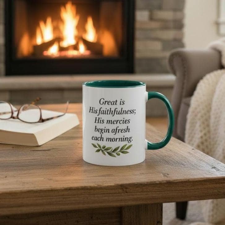 Bible Verse Coffee Mug – Daily Scripture Encouragement Gift