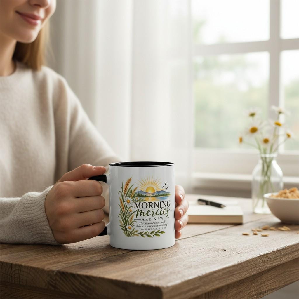 Bible Verse Coffee Mug – Daily Scripture Encouragement Gift