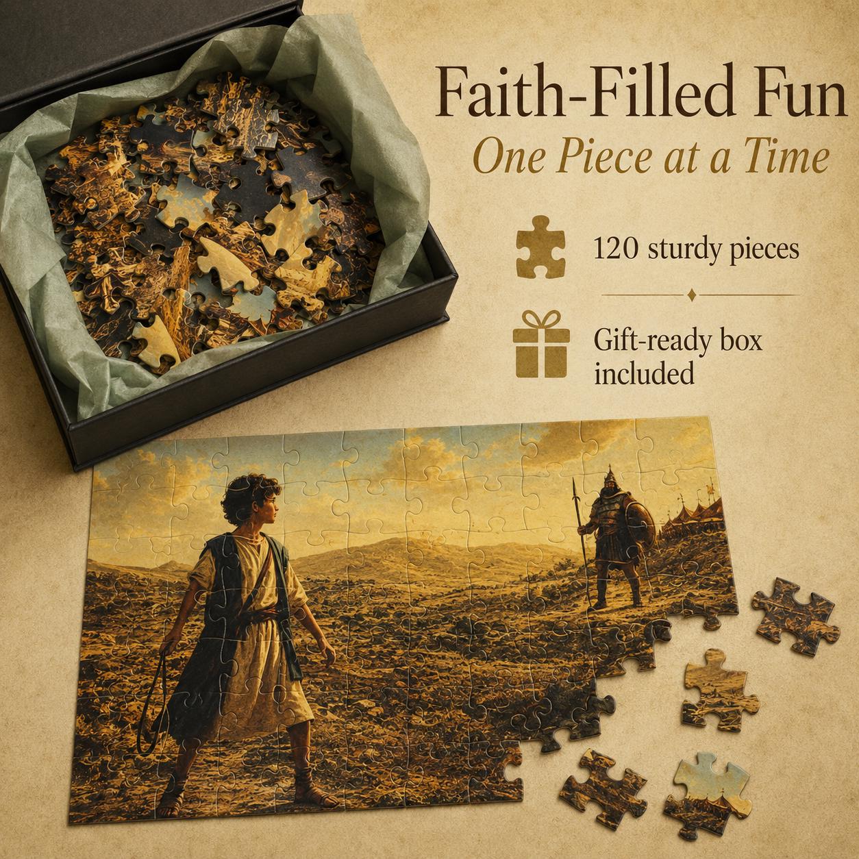 Bible Story Puzzle – 120-piece Christian Activity for Kids Ages 6-10