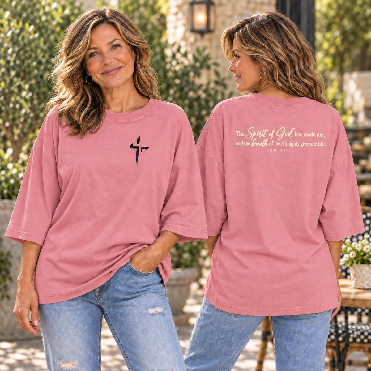 Bible Verse Shirt – Job 33:4 Christian Faith Apparel for Women