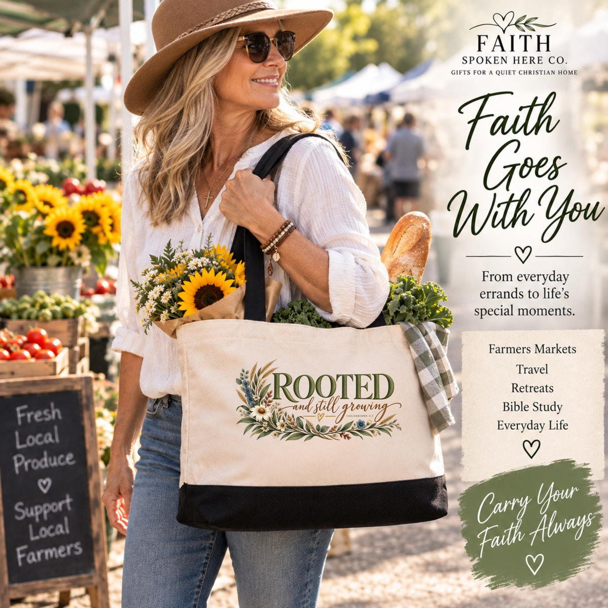 Personalized Christian Tote Bag