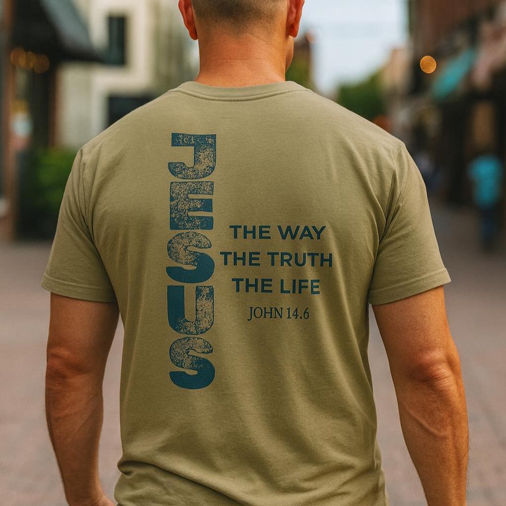 A timeless faith tee inspired by John 14:6 - Heavenly Treasures