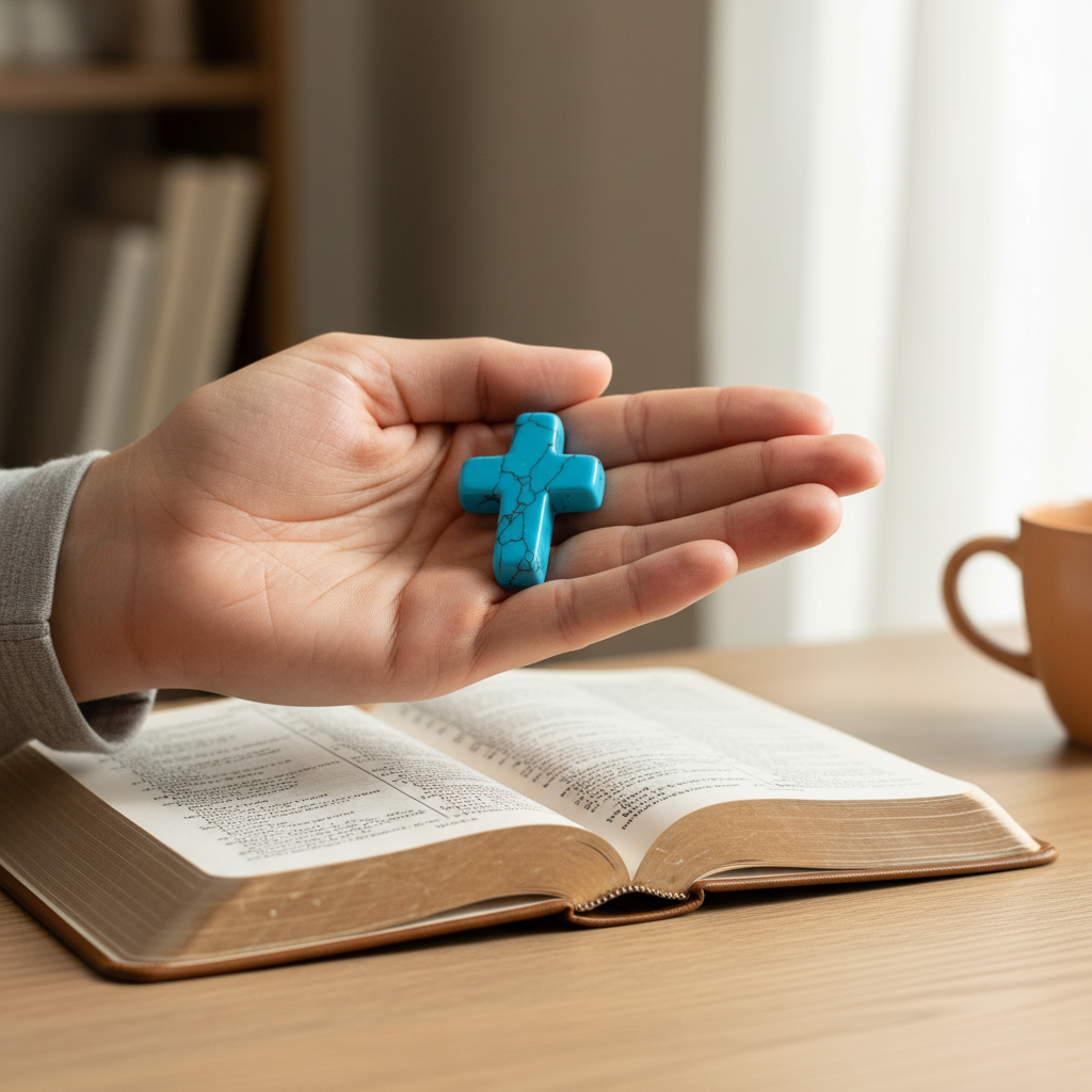 Handcrafted Pocket Cross for Life’s Sacred Moments - Heavenly Treasures