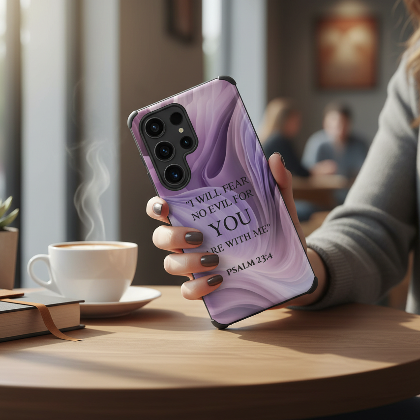 “I Will Fear No Evil” | Psalm 23:4 | Christian Galaxy Case - Heavenly Treasures