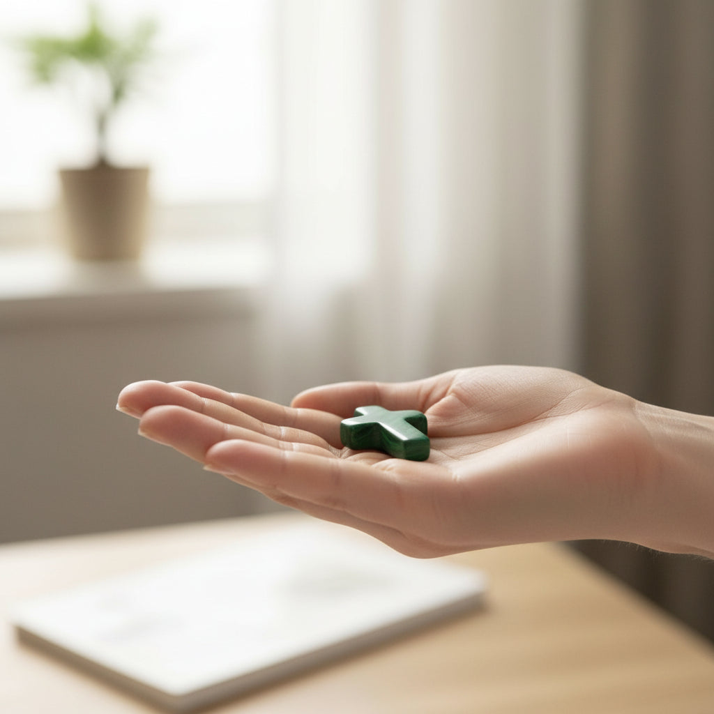 Handcrafted Pocket Cross for Life’s Sacred Moments - Heavenly Treasures