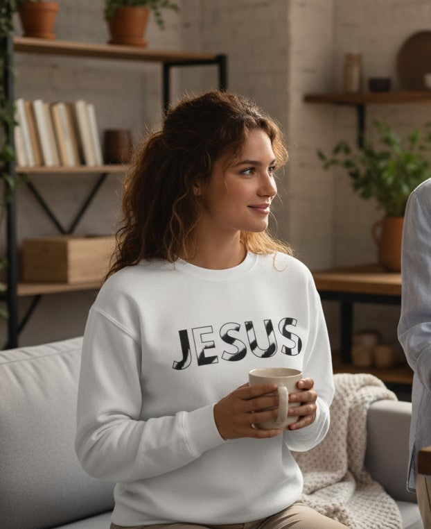 Jesus | Animal Print Faith Sweatshirt