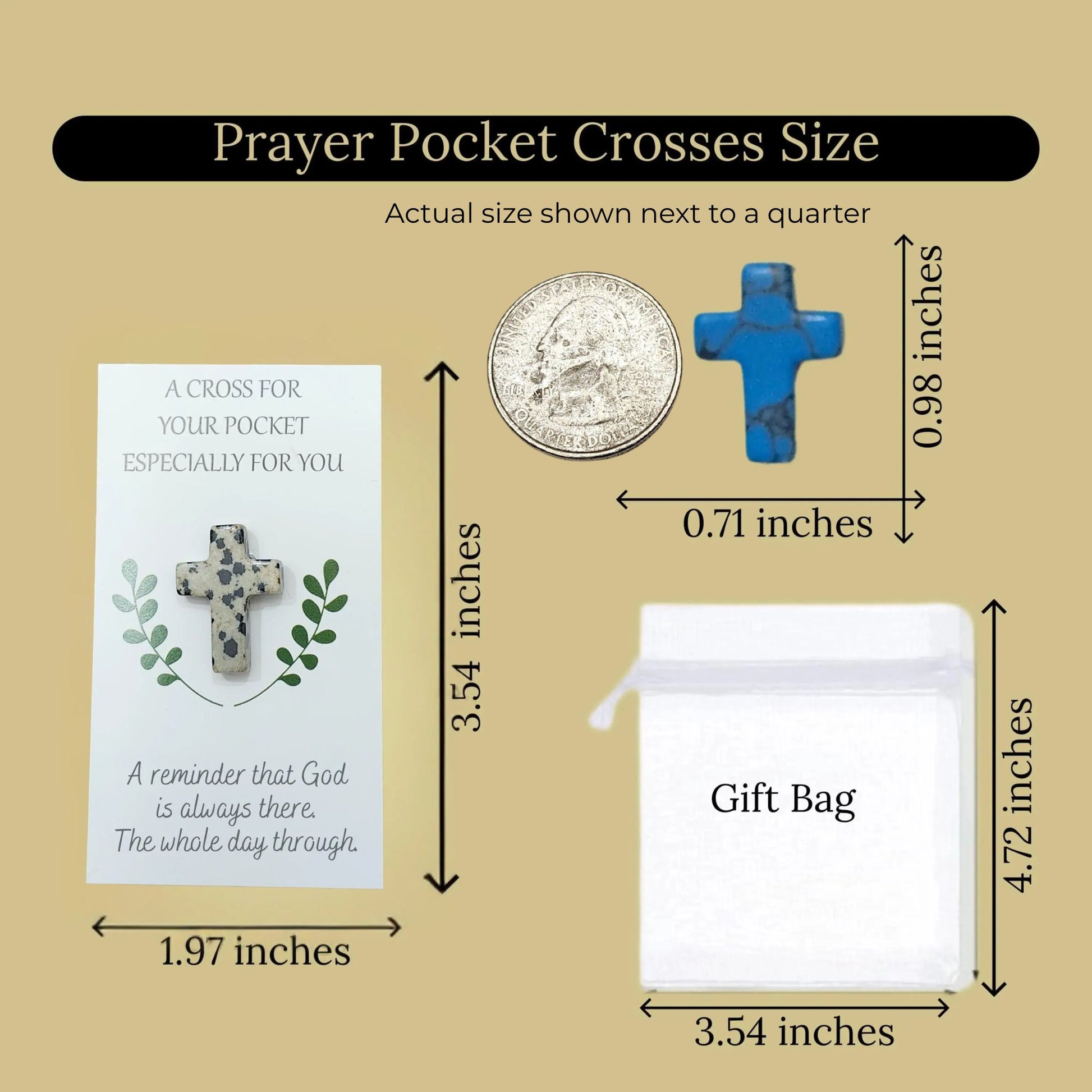 Handcrafted Pocket Cross for Life’s Sacred Moments - Heavenly Treasures