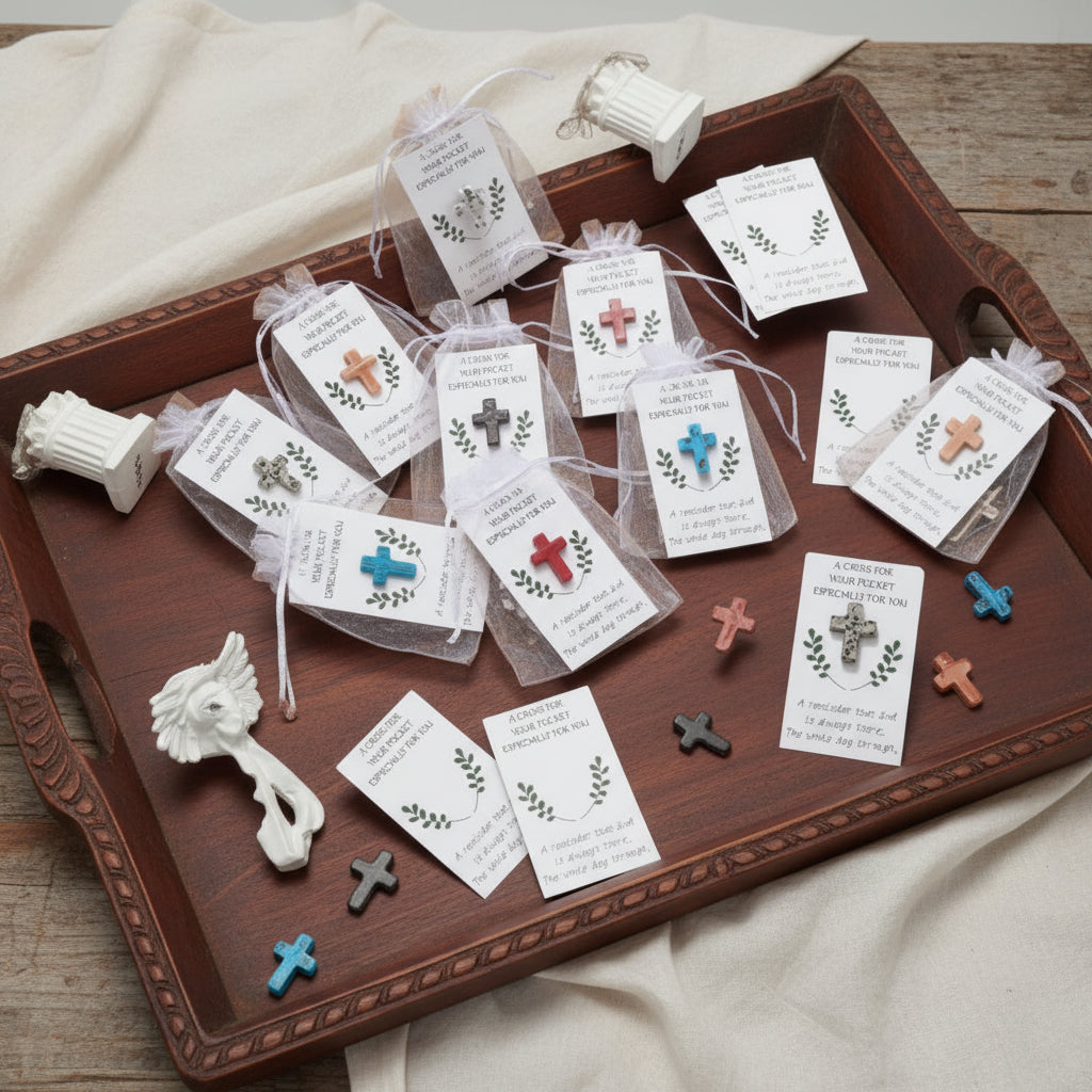 Handcrafted Pocket Cross for Life’s Sacred Moments - Heavenly Treasures