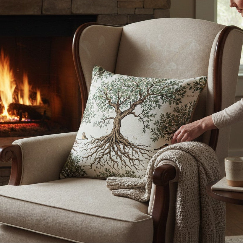 Rooted in Grace Throw Pillow - Heavenly Treasures