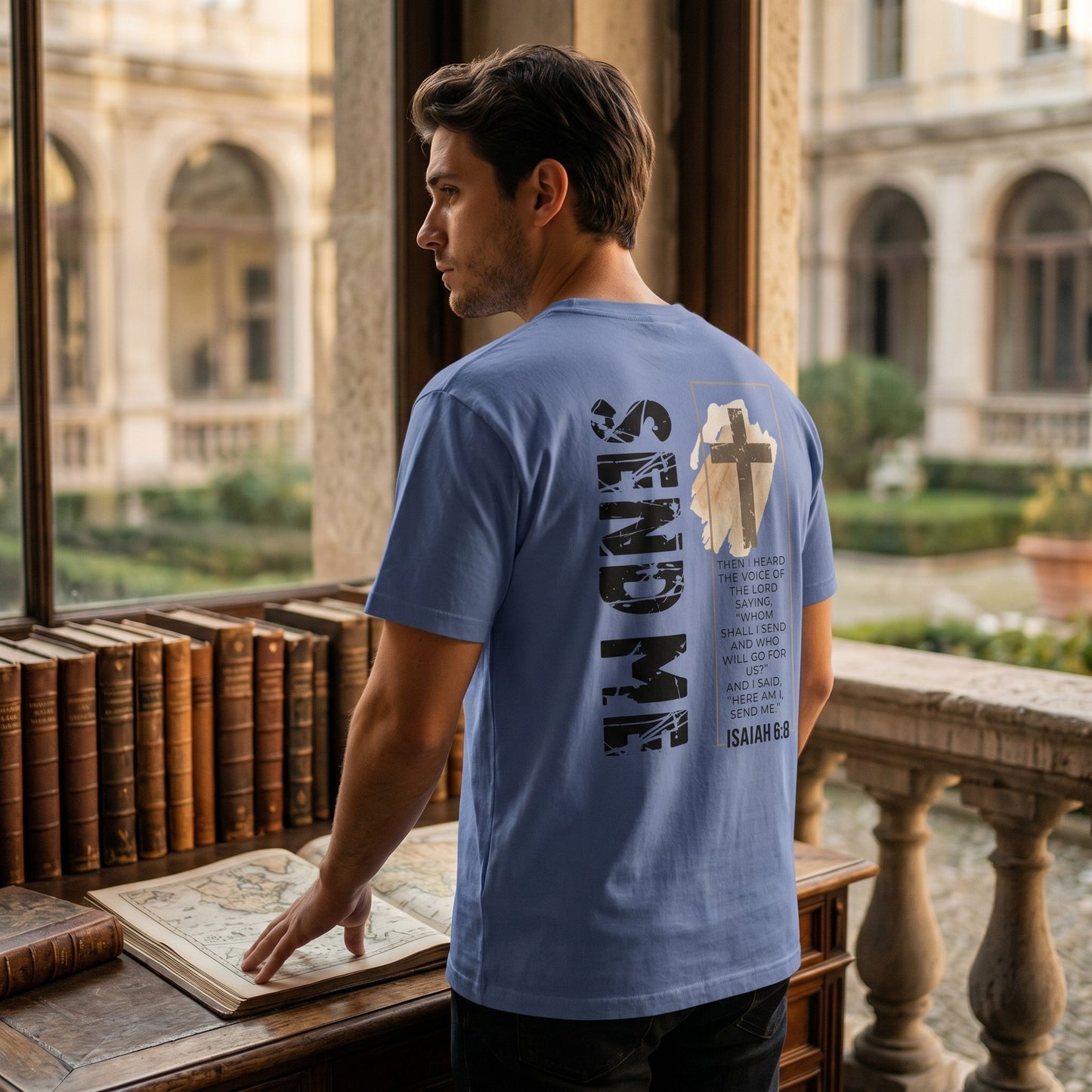 Isaiah 68 Shirt – Bold Missionary Faith Tee with Distressed Cross - Heavenly Treasures